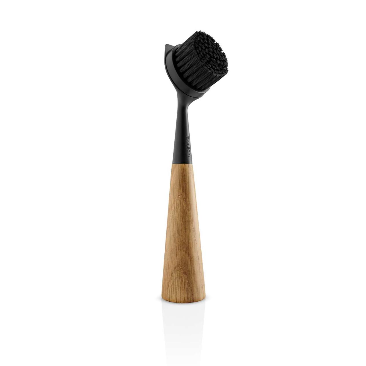 Dish brush nylon - oak/black