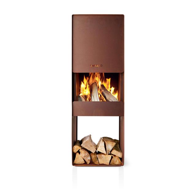 Firebox havepejs - 125 cm - Corten stål