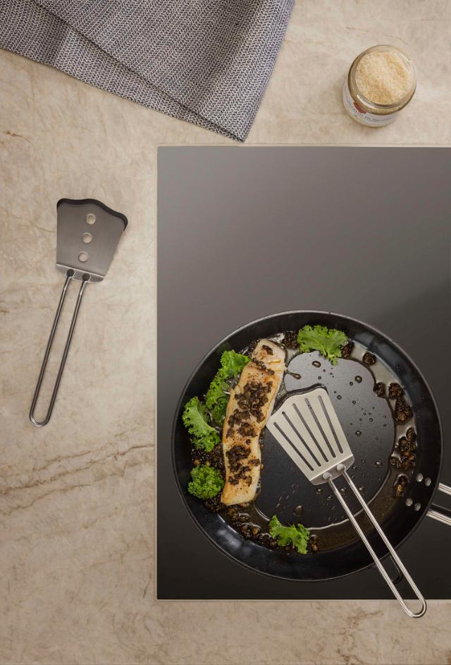 Spatula short with silicone