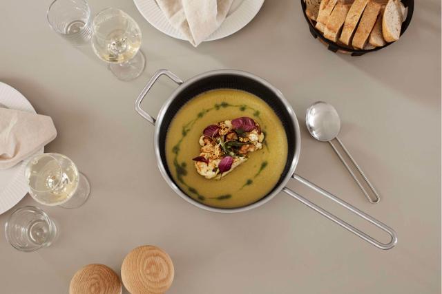 Multi Mosaic mirror polished sauté pan - 24 cm - ceramic Slip-Let® non-stick