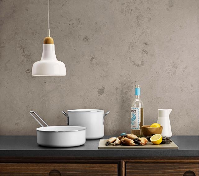 White line pot - 7 l - ceramic Slip-Let® non-stick