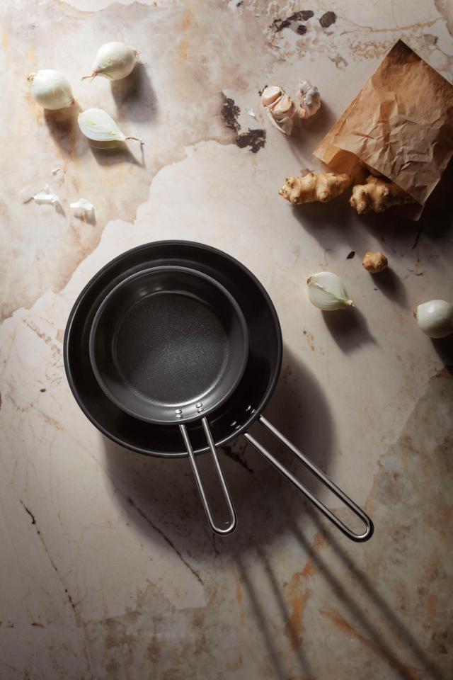 Stainless steel frying pan - 30 cm - ceramic Slip-Let®️ non-stick