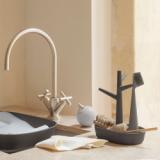 Soap dispenser - Silicone - Marble grey