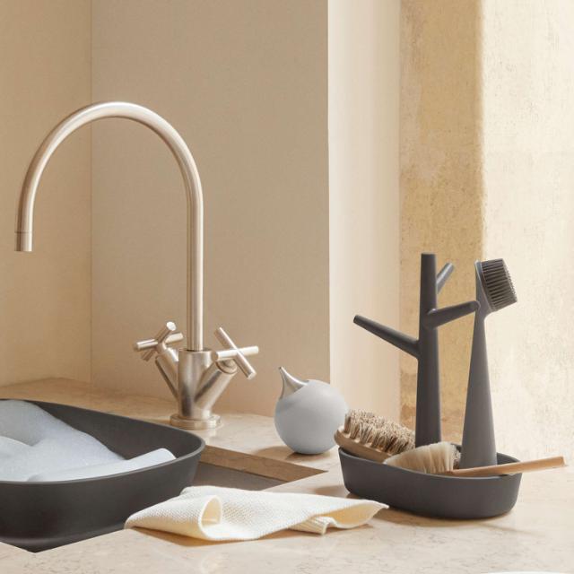 Soap dispenser - Silicone - Marble grey