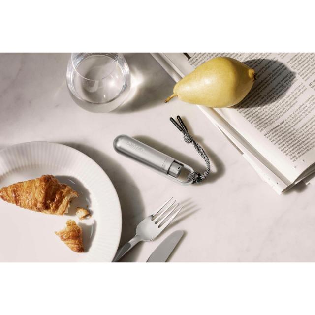 Minidispenser til hånddesinficeringsgel - silver