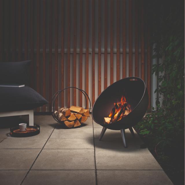 FireGlobe brændeholder - Pulverlakeret stål