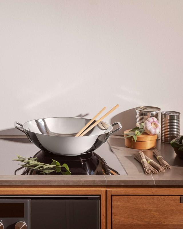 Stainless steel wok - 5 liter