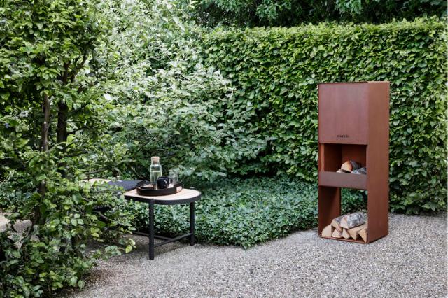 Firebox havepejs - 125 cm - Corten stål