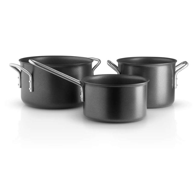 Black line cookware set - 3 pcs. - ceramic Slip-Let® non-stick