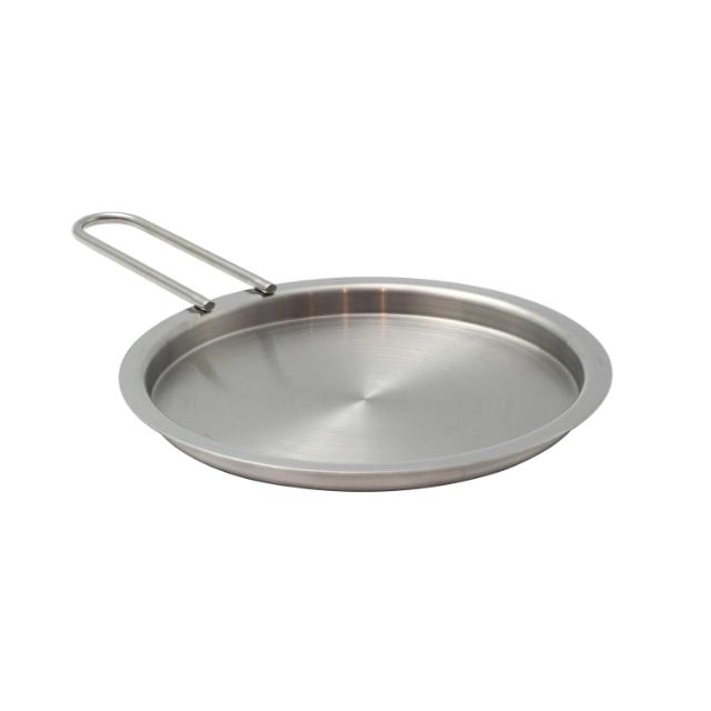 Tallerkenlokk 16 cm rustfritt stål