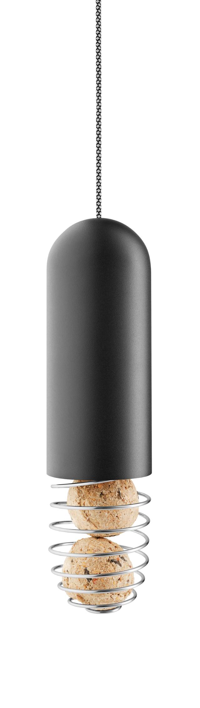 Hanging suet bird feeder