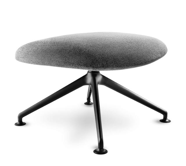 LAZE footstool MainLineFlax templeMLF16, grey