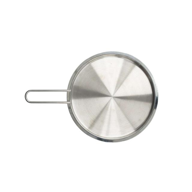 Couvercle plat 20 cm en acier inoxydable