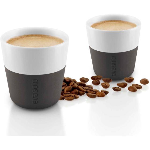 Espresso-Becher - 2 stck - Carbon black
