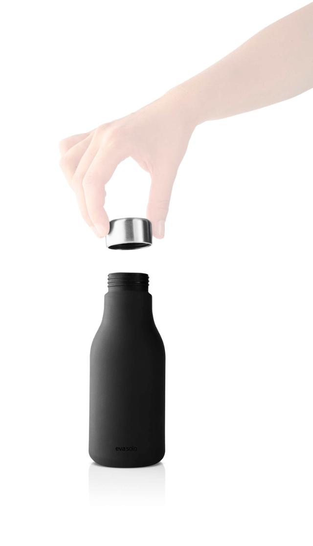 Squeeze soap dispenser - black