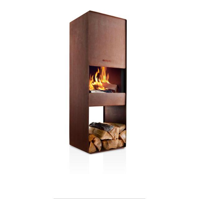 Firebox havepejs - 125 cm - Corten stål